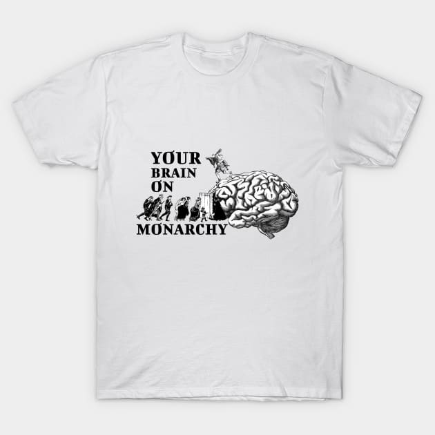 YOUR BRAIN ON MONARCHY #3 T-Shirt by Spine Film